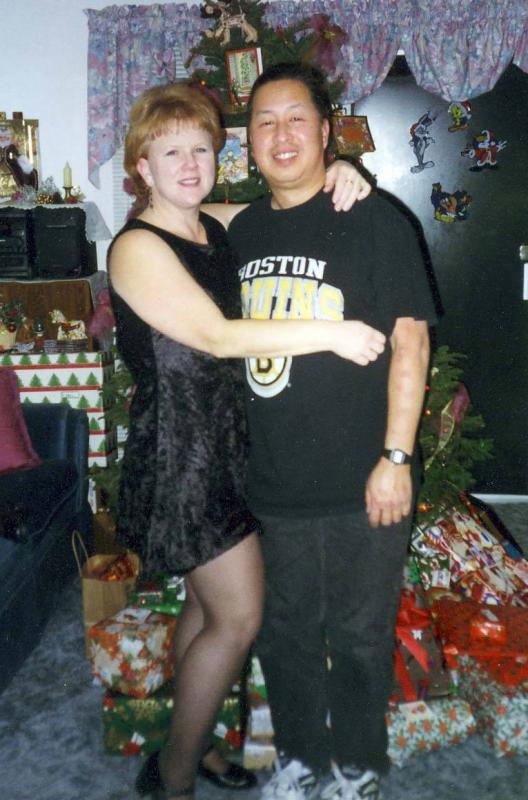 Gail and Elliot on Christmas eve  12/24/1996