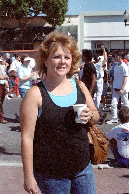Gail at a seafood festival  9/1989