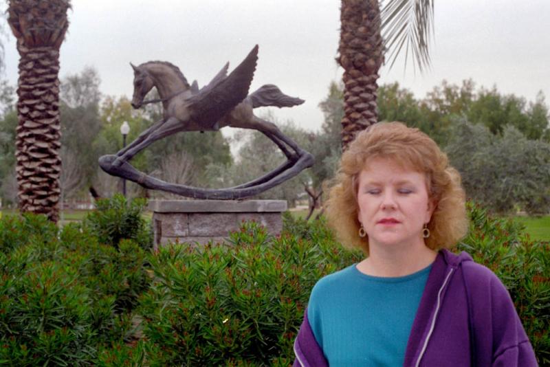 Gail at Encanto Park, Phoenix, Arizona   2/1993