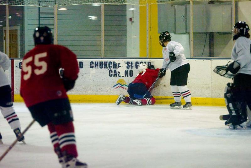 Face crash in to the boards 10/09/2005