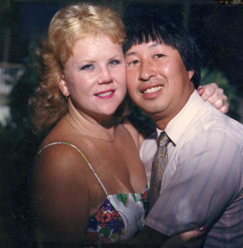 Gail and Elliot at Zondra's wedding  8/1992