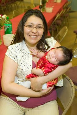 Red Egg and Ginger baby party for Anabel Sofia Lowe - June 18, 2005