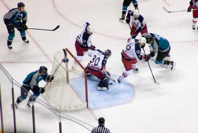 Columbus Blue Jackets vs. San Jose Sharks - October 12, 2005