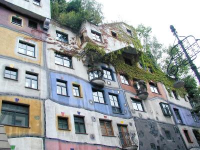 Painter Maler Friedensreich Hundertwasser and Prof. Josef Krawina, architect