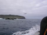 aterrizando, camino a Motu Nui, 8vo buceo