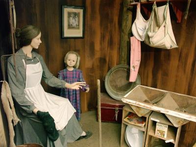 Representation of pioneer's kitchen, Biloela
