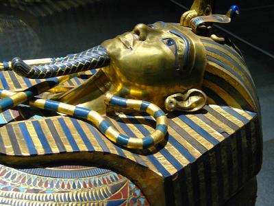 Tutankhamen's mummiform gold coffin, New Kingdom, Dynasty XVIII, ca. 1347-1337 BC.jpg