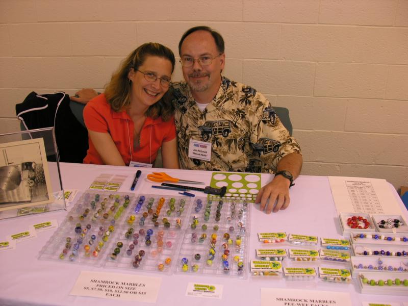 John and Marilyn McCormick of Shamrock Marbles