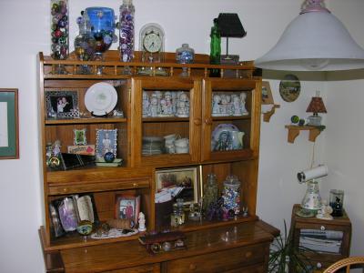 Lots of room to work in the china hutch