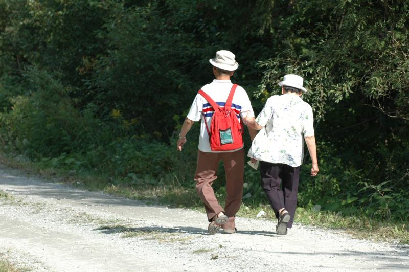 Old couple left  the place