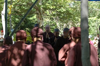 Begining of walking meditation