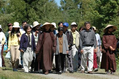 Walking in  mindfulness