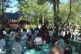 Listening to monk Thich Nhat Hanh