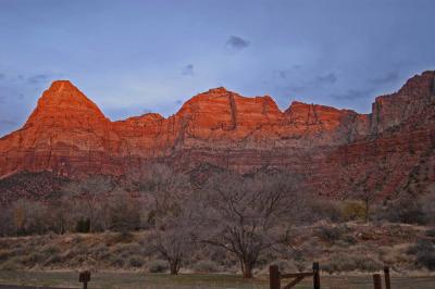 Sunrise on West Temple