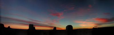 Monument Valley Sunrise Panarama