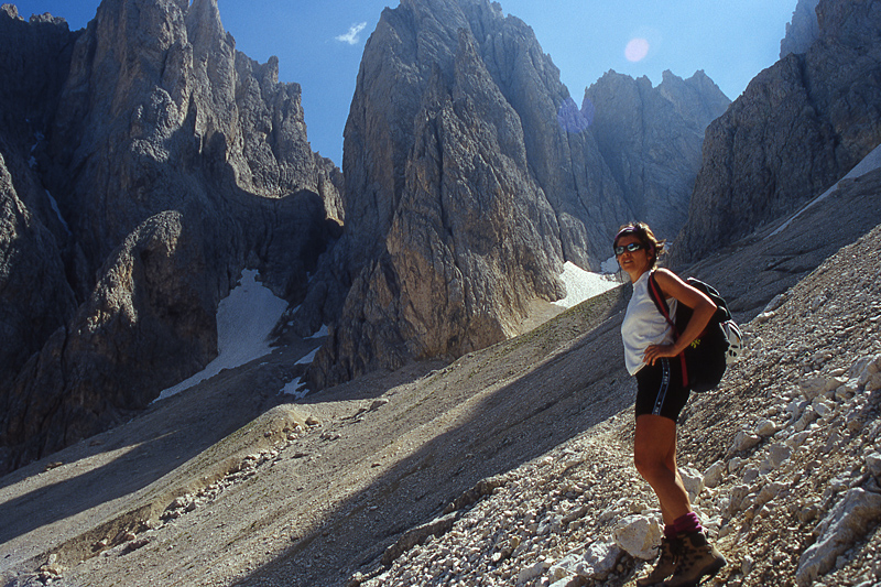 Verso la ferrata del Sassopiatto (Dolomiti)