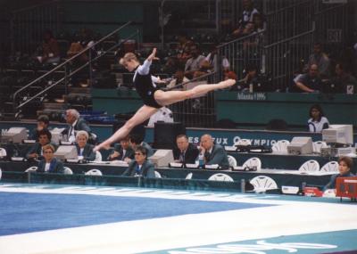 German athlete on floor excersize