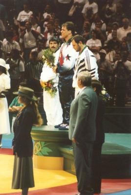 Kurt Angle and the Iranian react to the US National Anthem