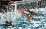 Water Polo shot on goal