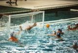 Water Polo shot blocked