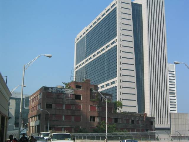 old factory with modern building.JPG