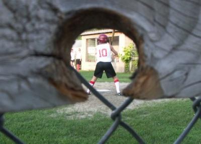 Callie Through The Knot Hole
