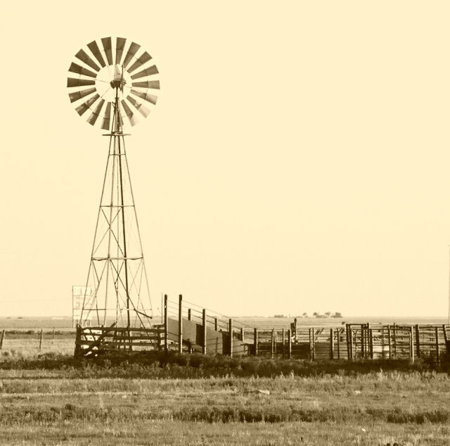 Sepia Windmill