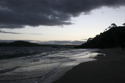 Whangaumu Bay at Sunset