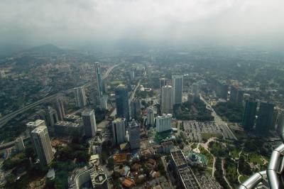 KL city view from 86th floor, Petronas Towers