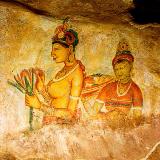Wall fresco2, Sigiriya, circa 3BC