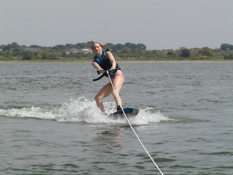 Anne out of the water