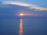Passing another cruise ship at sunset.jpg