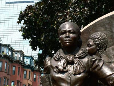 Harriet Tubman Statue, Columbus Street, & Hancock