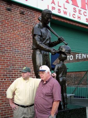 Ted Williams Statue and Fans