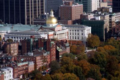 Fall and the Massachusetts State House