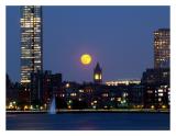 Back Bay Skyline: Boston Moonrise