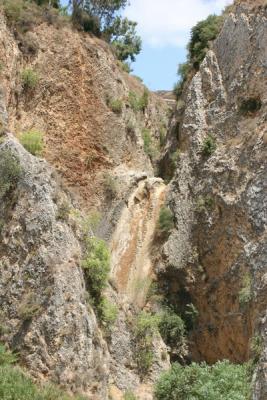Dry waterfall