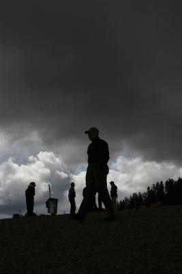 Dean under a menicing cloud