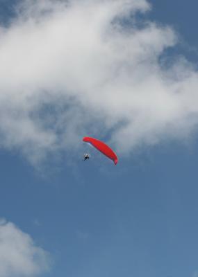 Enleau on a paramotor