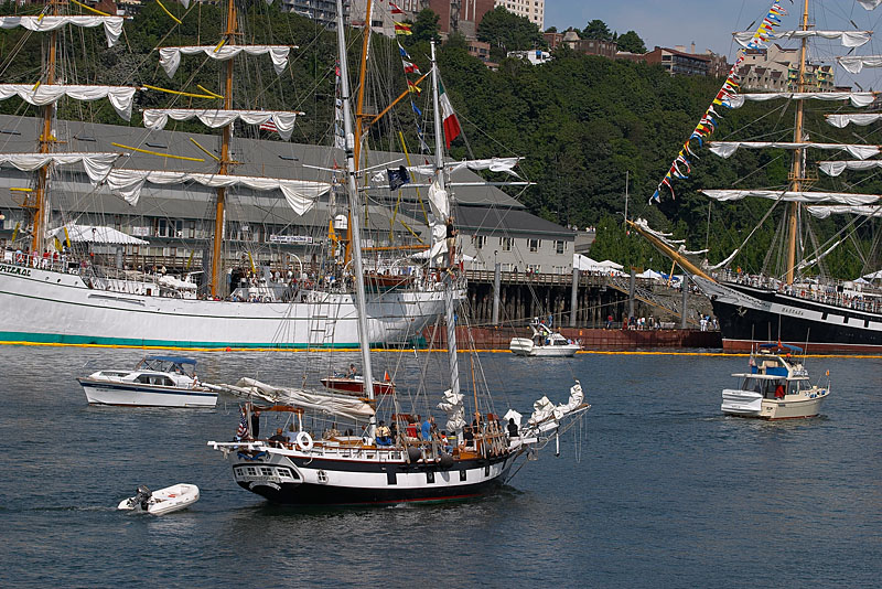Amazing Grace cruises by