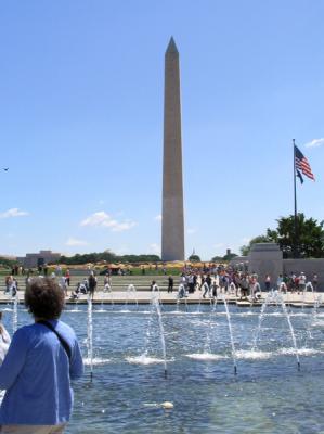 World War II Memorial, Looking Toward Washington