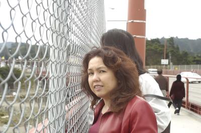 Golden Gate look like zoo with jump protection fence