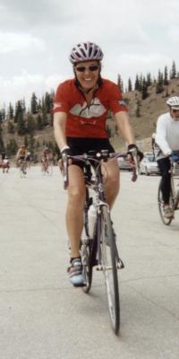 Sharon at the top of Monarch Pass.JPG