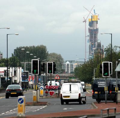 Beetham tower from the A57
