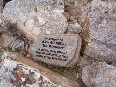 Jesse Goldberg Memorial on Iron Mountain