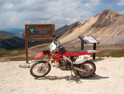 CRF450X at 12,800ft In Colorado