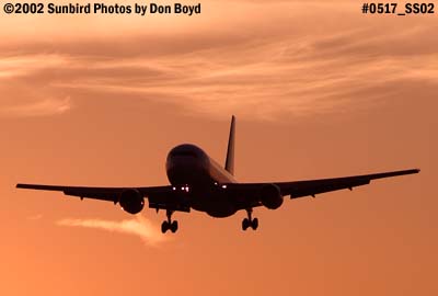 Aero Continente B767-219(ER) OB-1766 aviation airline sunset stock photo #0517_SS02