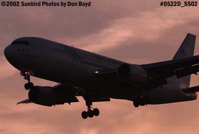 Aero Continente B767-219(ER) OB-1766 aviation airline sunset stock photo #0522D_SS02