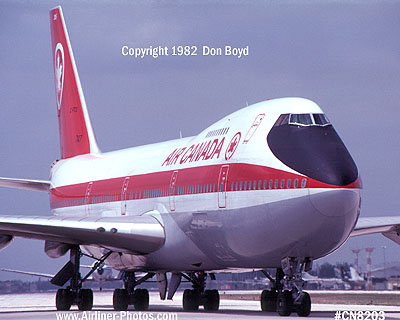 1982 - Air Canada B747-133 C-FTOE aviation airline stock photo #CN8203