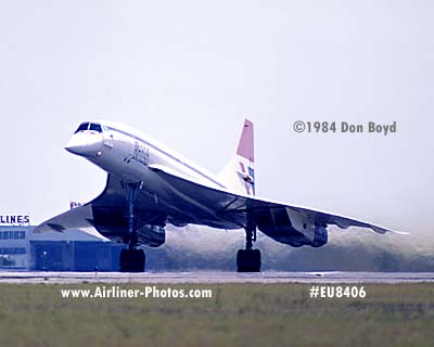 1984 - British Airways Concorde aviation airline stock photo #EU8406